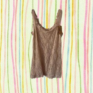 Tan Lace Hanky Panky Tank